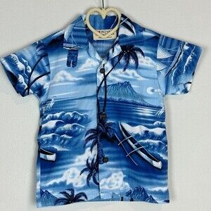 Royal Hawaiian Creations Diamond Head Aloha Shirt Youth 4